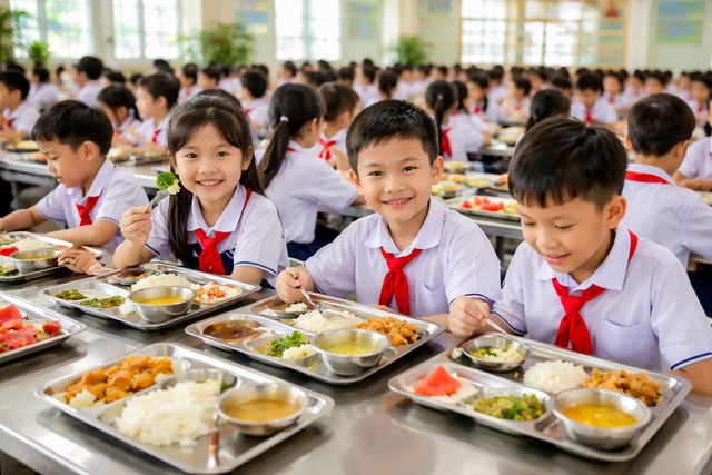 Xây dựng cơ chế giám sát để bữa ăn học đường không bị cắt xén